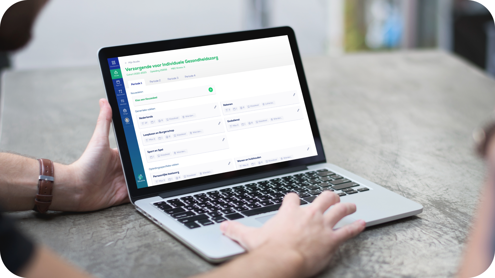 Case Eduarte: ontwerp van het studentenportaal rond flexibilisering (keuze in vak/module, moment en vorm).