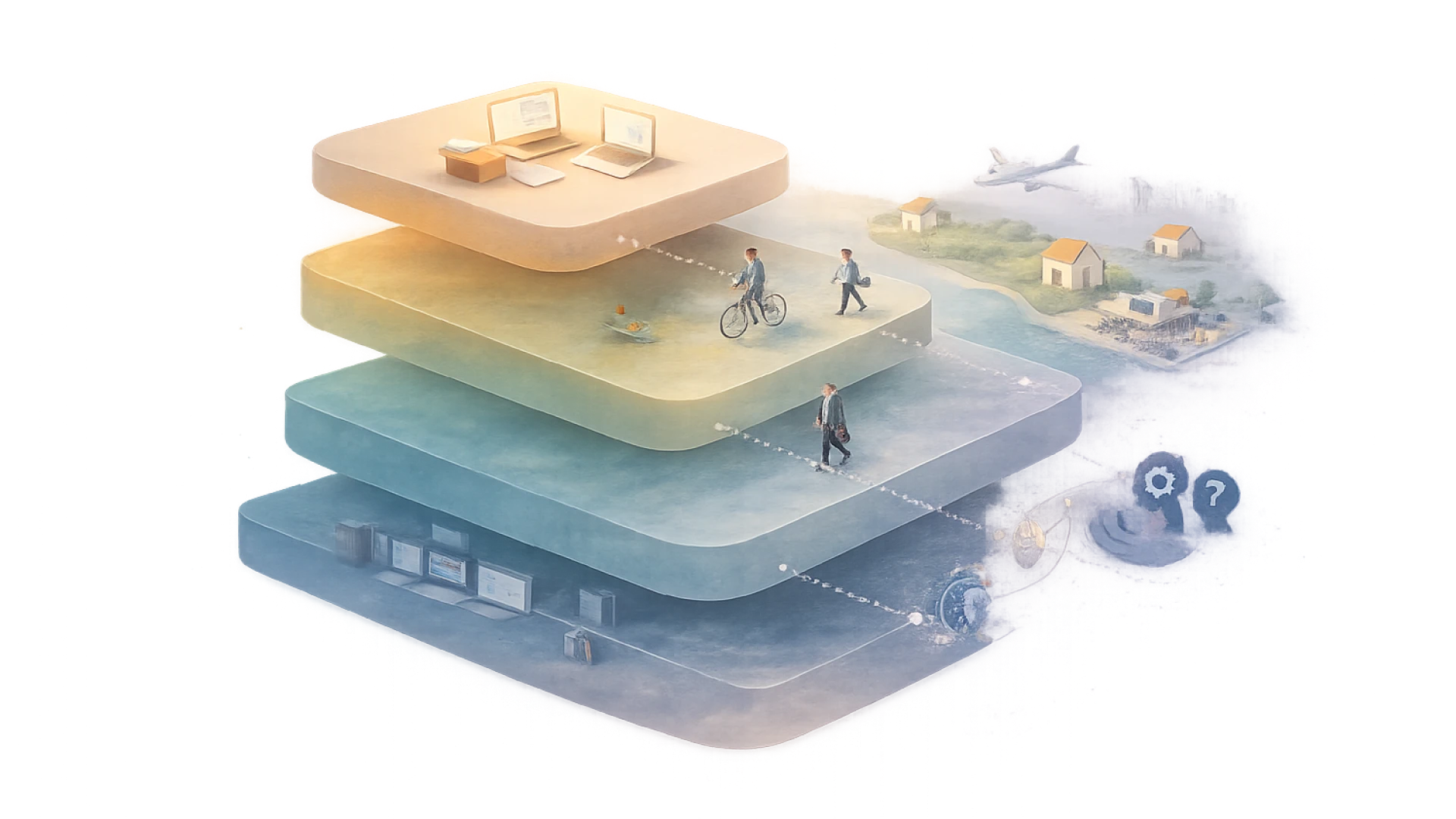 Contextlagen als landschap.